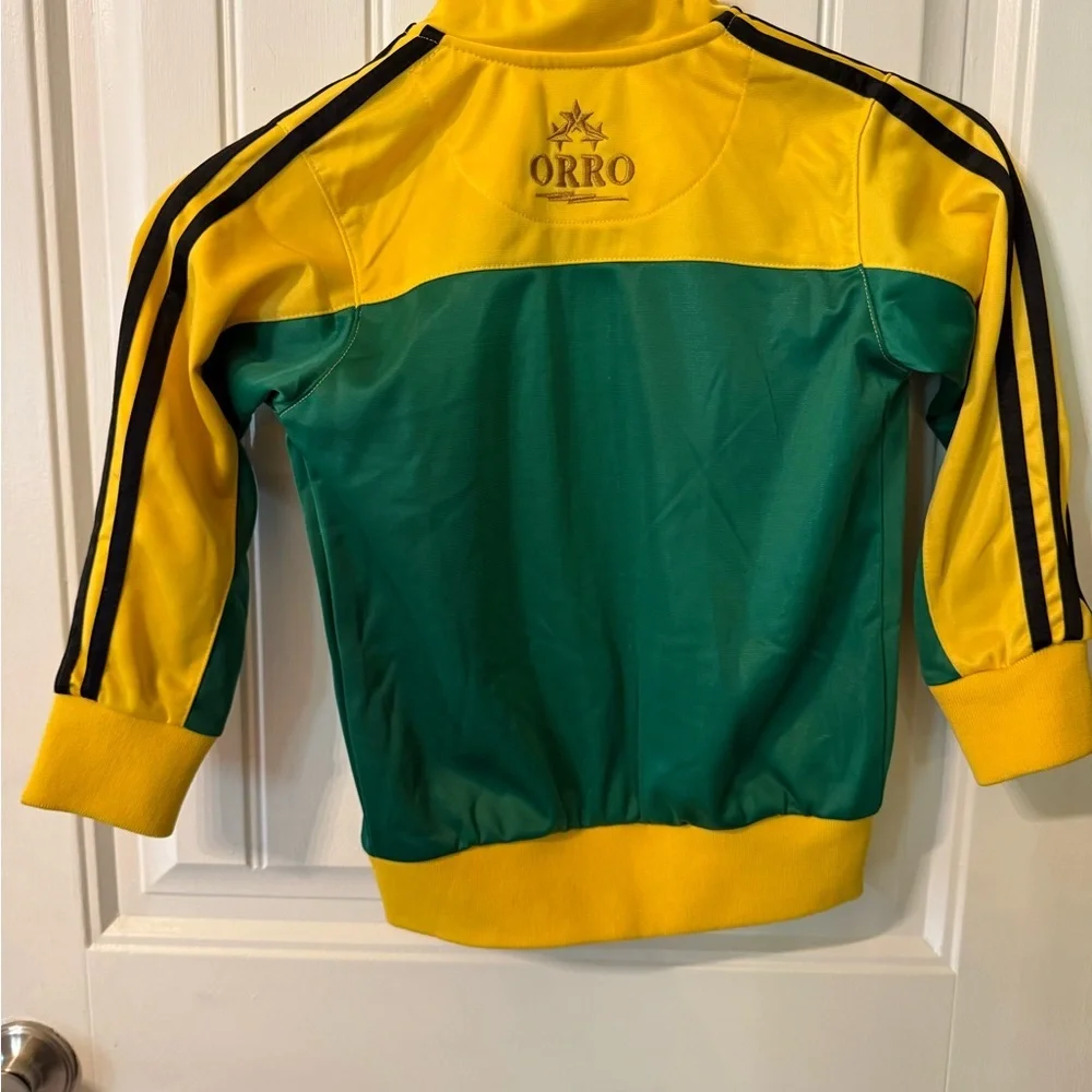 Jamaica Track Jacket in Green and Yellow NWOT